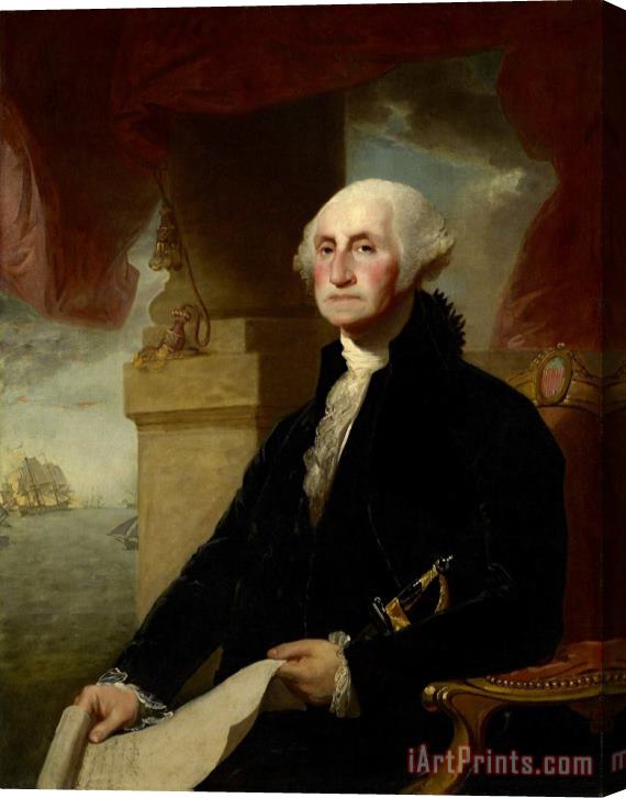 Gilbert Stuart George Washington [the Constable Hamilton Portrait] Stretched Canvas Print / Canvas Art